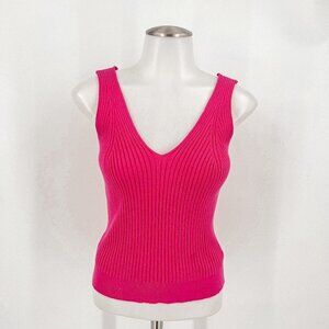 La Miel Pink V-Neck Tank Top